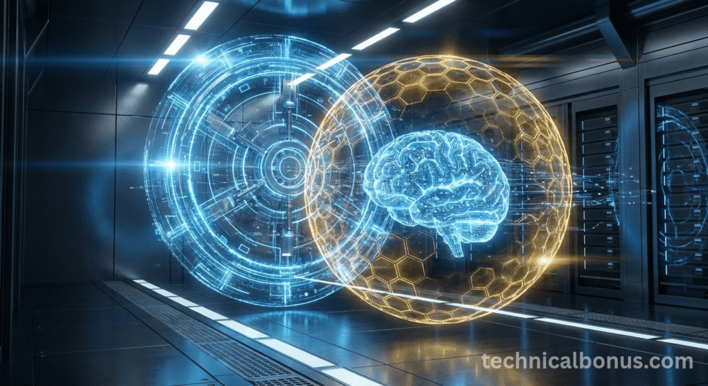 Best AI cybersecurity tools 2027 with holographic shield and digital vault – technicalbonus.com