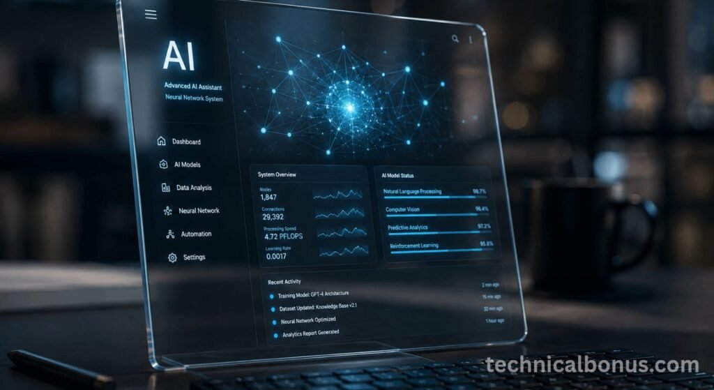 AI device integration in a modern technical workspace – technicalbonus.com