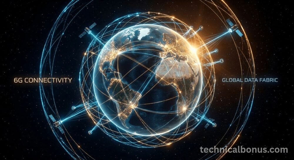 6G technology global connectivity network visualization with digital data lines – technicalbonus.com