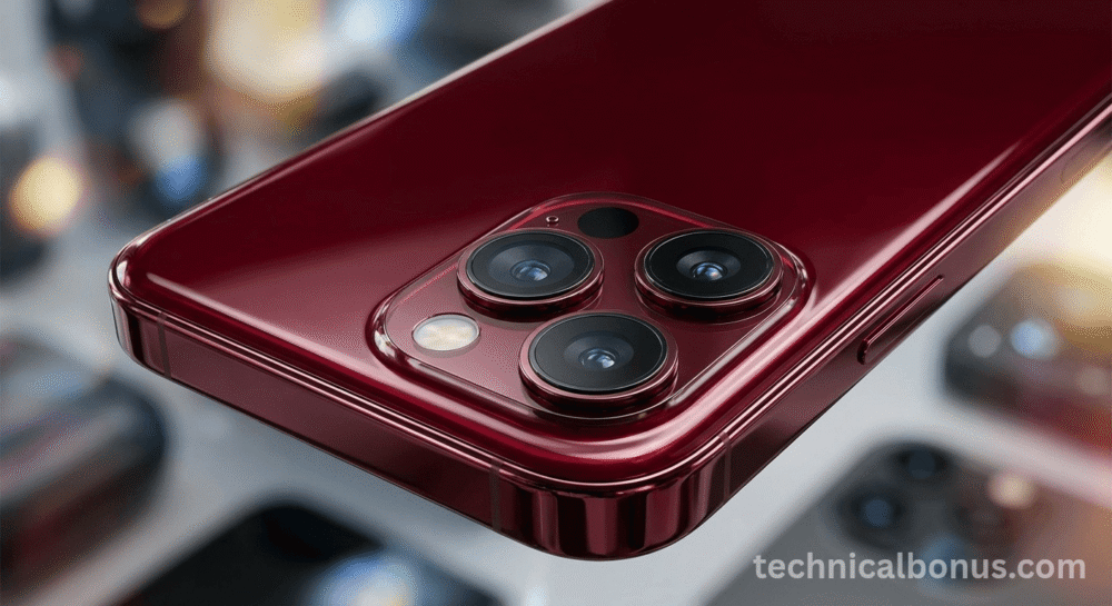 iPhone 18 Pro Leaked Design in Red Cherry - technicalbonus.com
