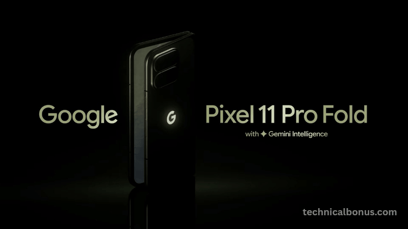 Official Google Pixel 11 Pro Fold teaser graphic - technicalbonus.com