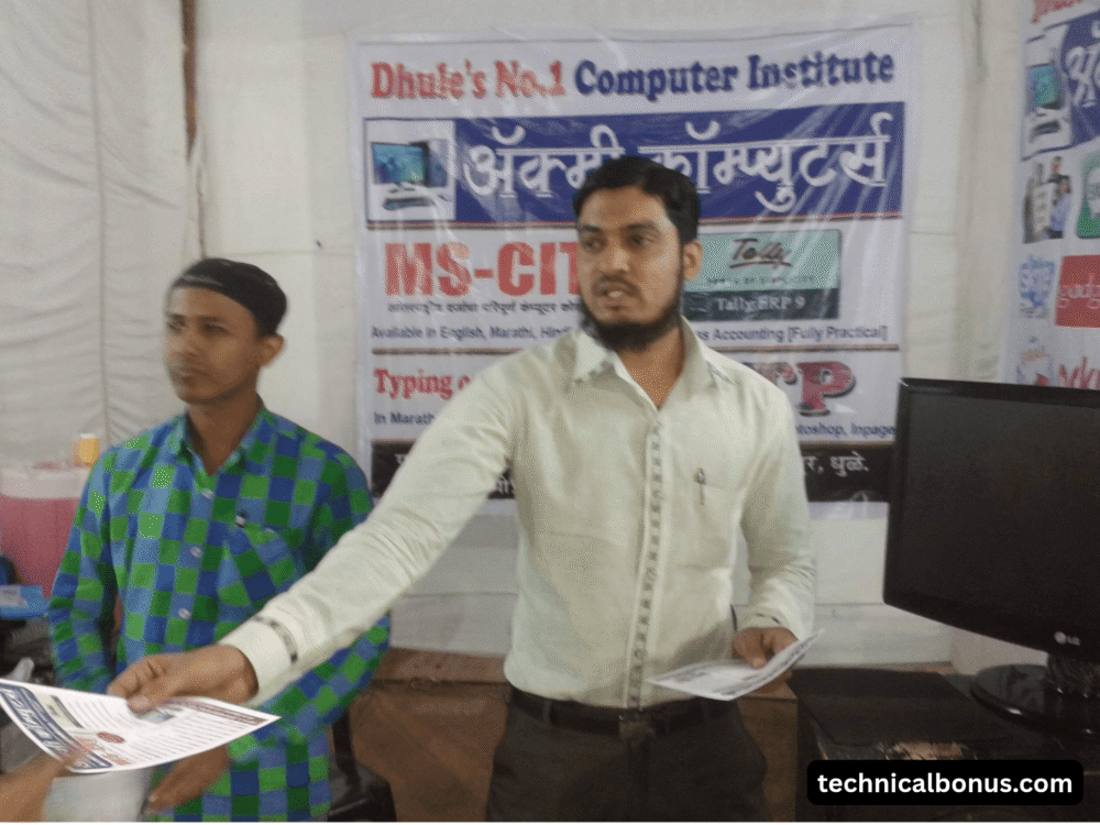 Sayyad Abdul Rahman at technical education fair in India