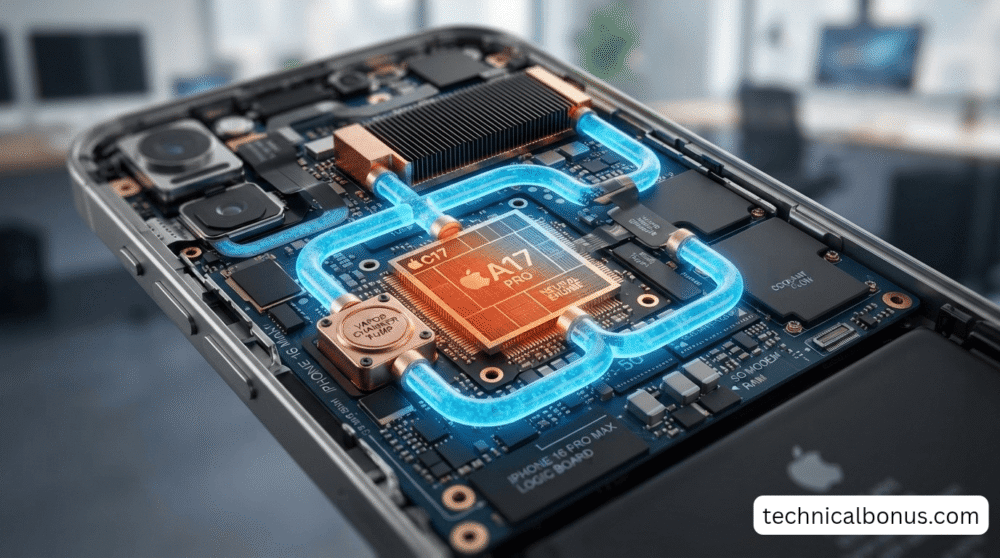 Alt Text: iPhone 18 Pro Max A20 chip thermal management and NPU speed – technicalbonus.com