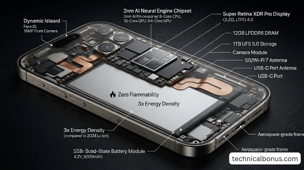 Solid-State Battery Logic in 2nm AI Smartphones