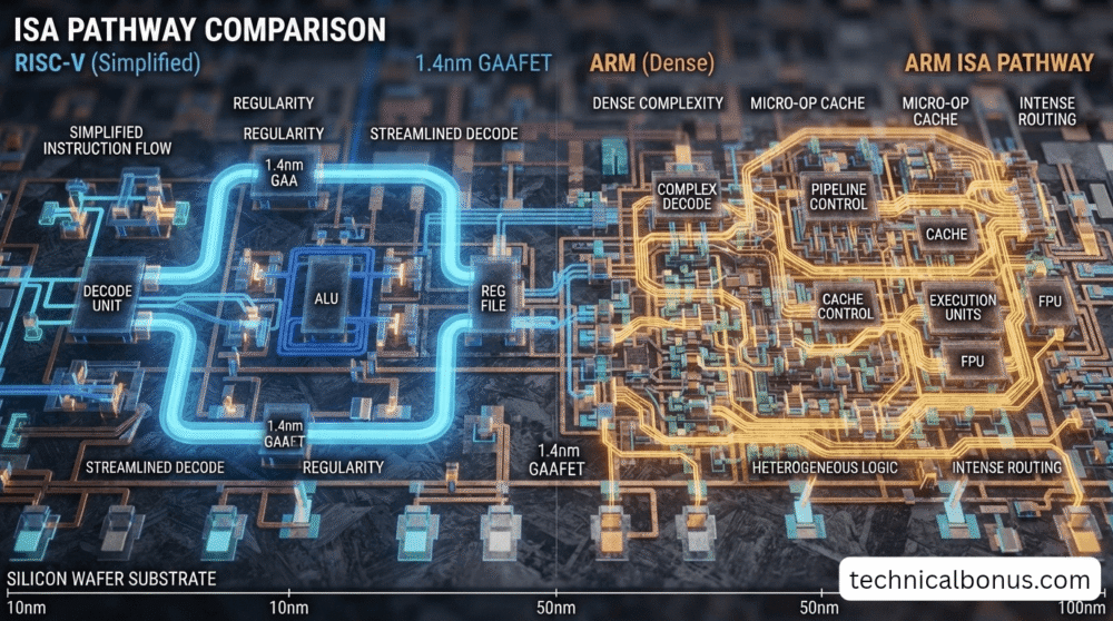 RISC-V vs ARM Instruction Set Logic