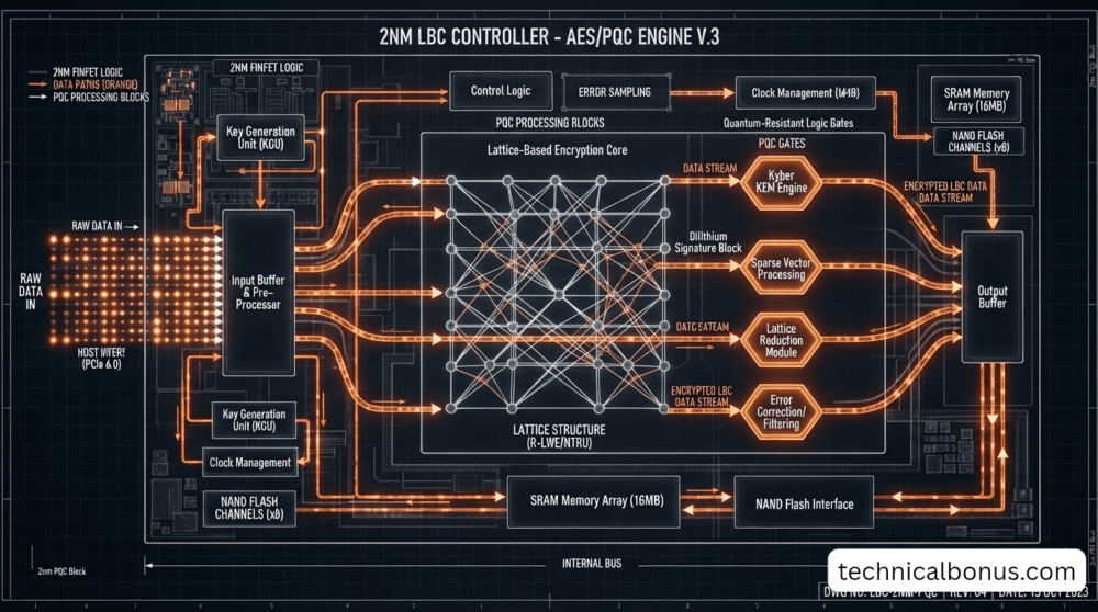 Quantum-Resistant SSD vs NVMe Encryption Logic Diagram