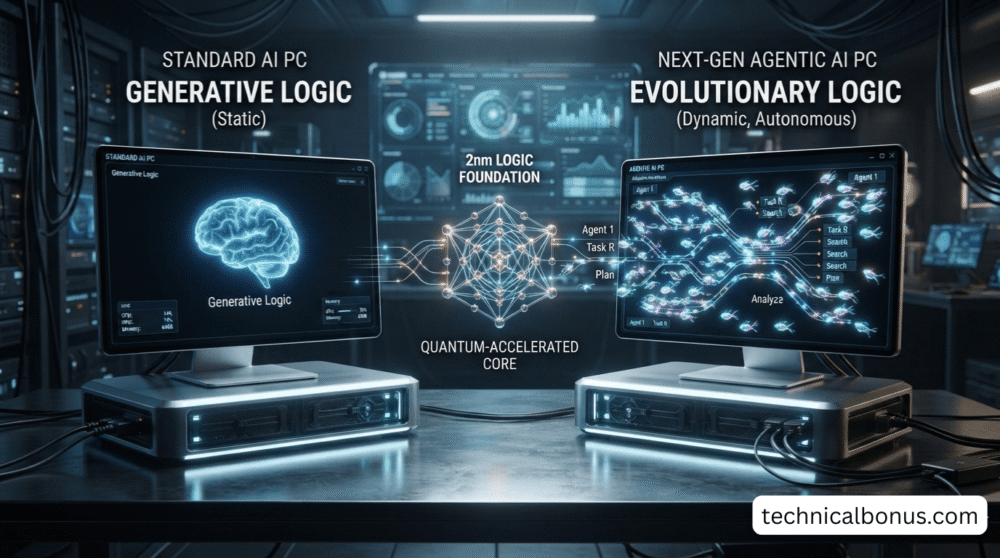 Agentic AI PC vs AI PC Architecture and Neural Logic Comparison