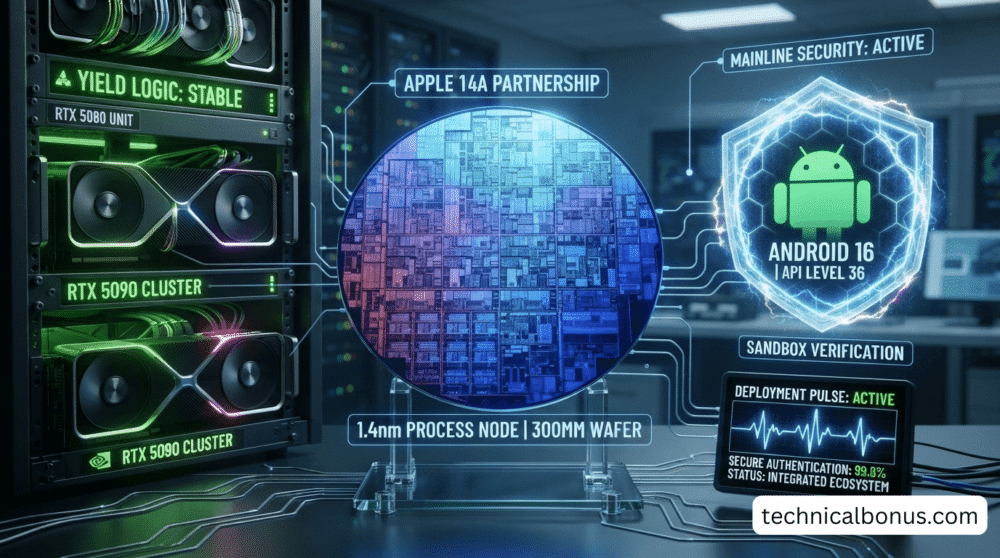 2027 Tech Pulse: RTX 50 Rubin Yields, Apple 1.4nm, and Android 16 Security